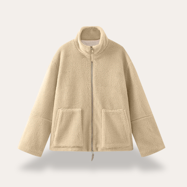 Damen Fleecejacke mit Stehkragen und Taschen | Vestea