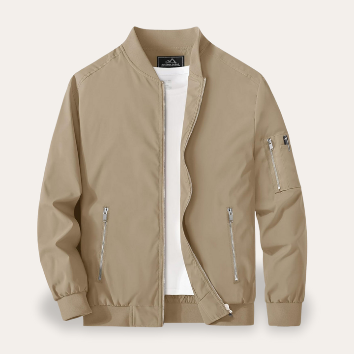 Herren Bomberjacke mit Reißverschluss Taschen Freizeitjacke | Vestea