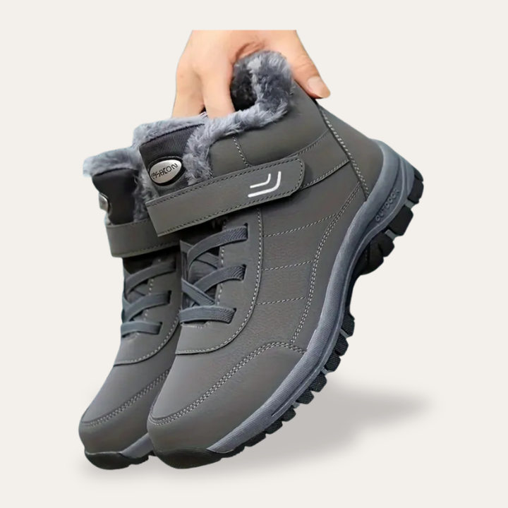 Orthopädische Wanderschuhe mit Fellkragen für Damen | Vestea