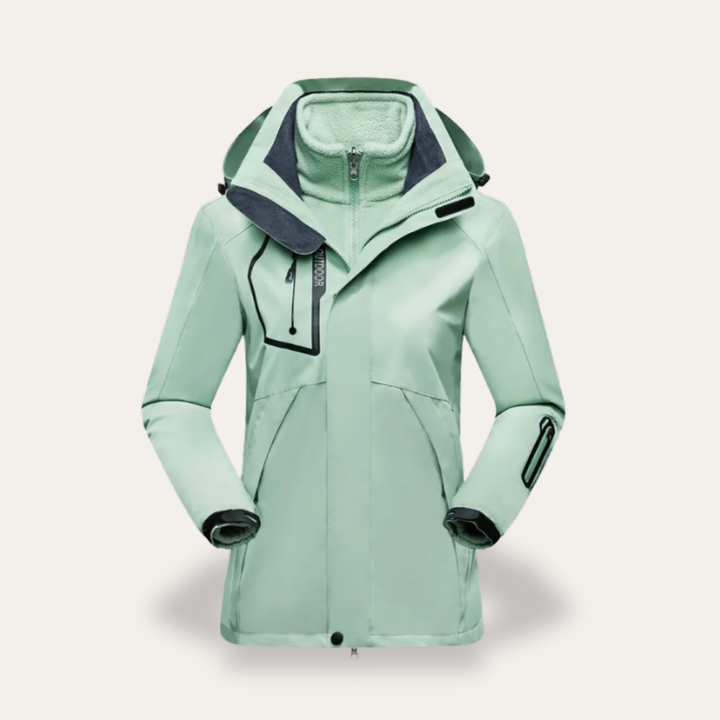 Damen Softshelljacke mit Fleecefutter Wasserdicht Winddicht | Vestea