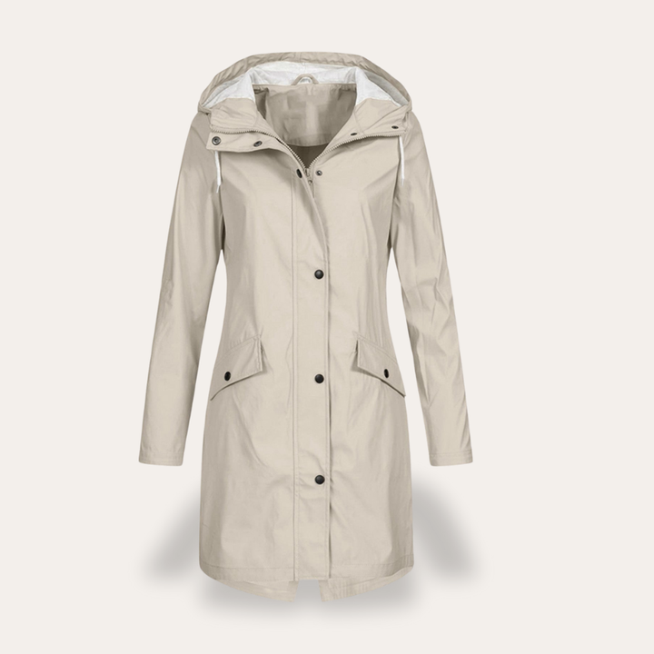 Damen Parka Übergangsjacke mit Kapuze Wasserdicht | Vestea