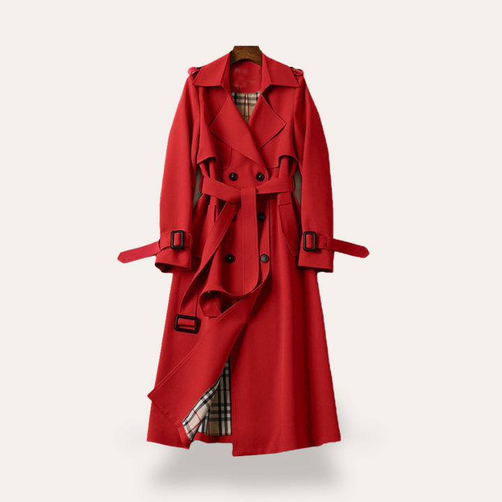 Damen Trenchcoat Wollmix mit Gürtel | Vestea