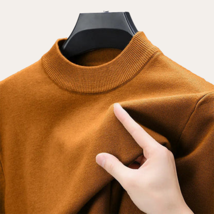Herren Pullover Rundhals Langarm Basic | Vestea