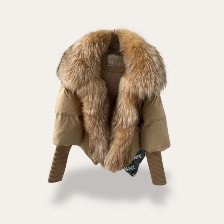 Aurora Daunen Fell Pufferjacke für Damen | Vestea