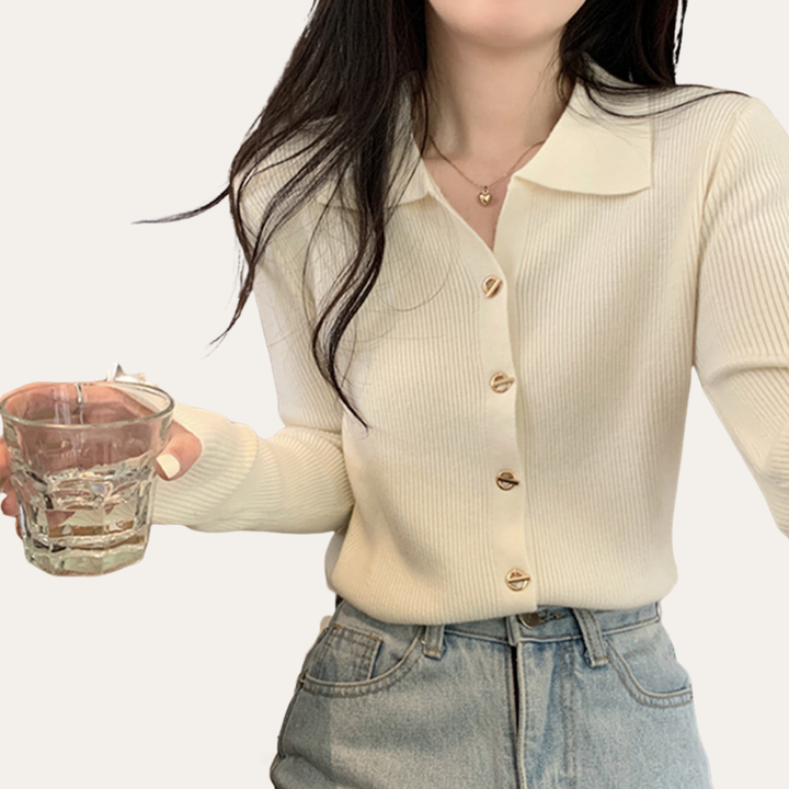Damen Strick Cardigan mit Knöpfen | Vestea