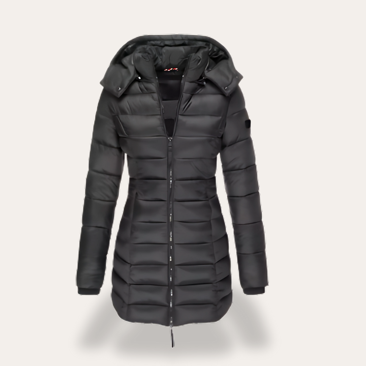 Damen Steppmantel Winterjacke mit Kapuze | Vestea