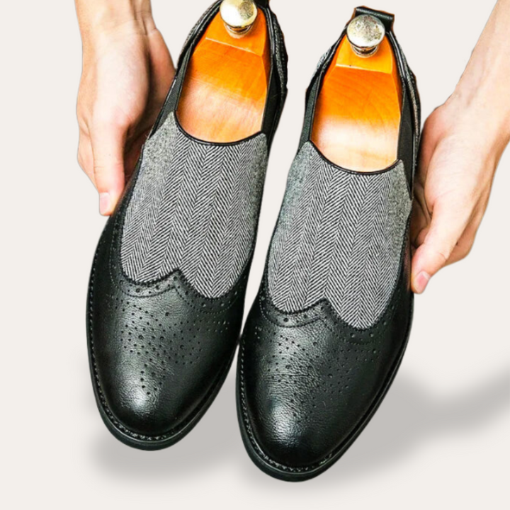 Orthopädische Leder-Slipper für Herren | Vestea