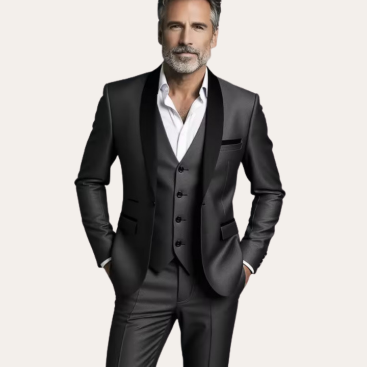 Herren Anzug 3-teilig Slim Fit Elegant Festlich | Vestea