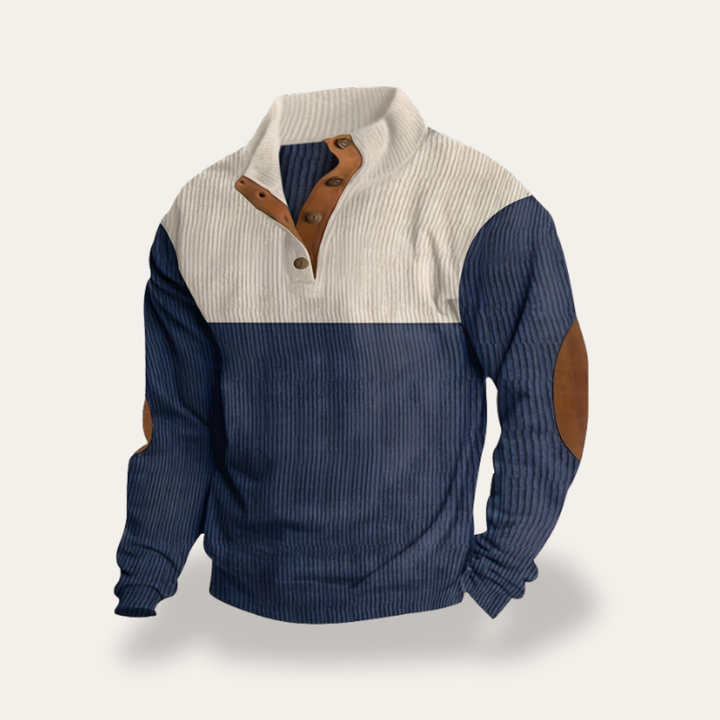 Herren Strickpullover Stehkragen Langarm | Vestea