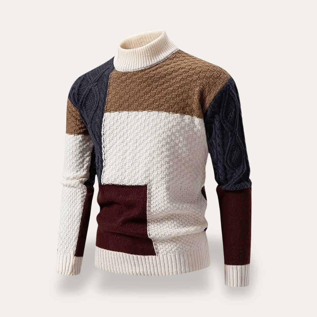 Herren Strickpullover Rollkragen Wintermode | Vestea