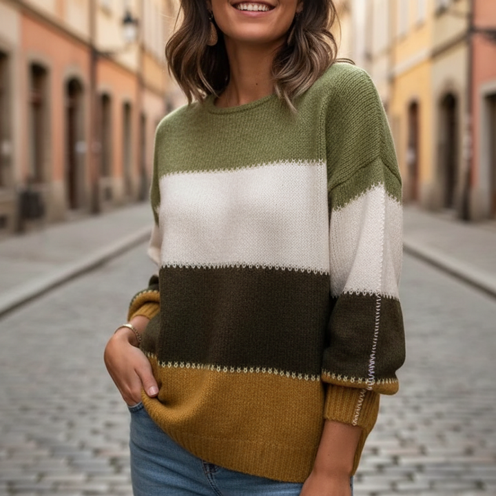 Damen Strickpullover Oversize Rundhals | Vestea
