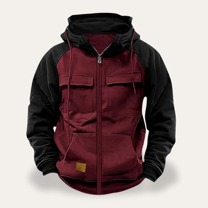 Herren Kapuzenjacke Sweatshirt mit Reißverschluss | Vestea