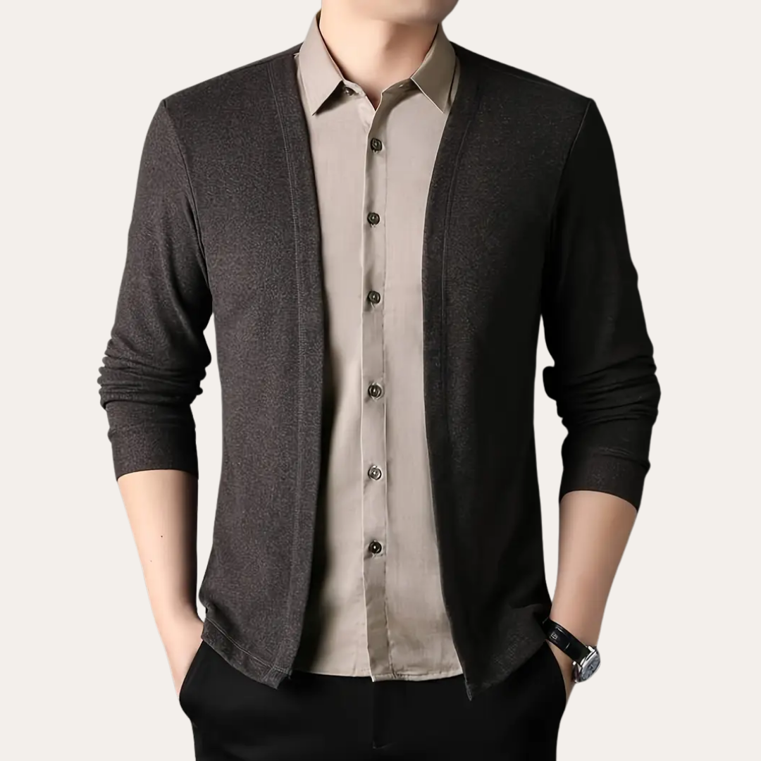 Herren Strickjacke leicht offen | Vestea