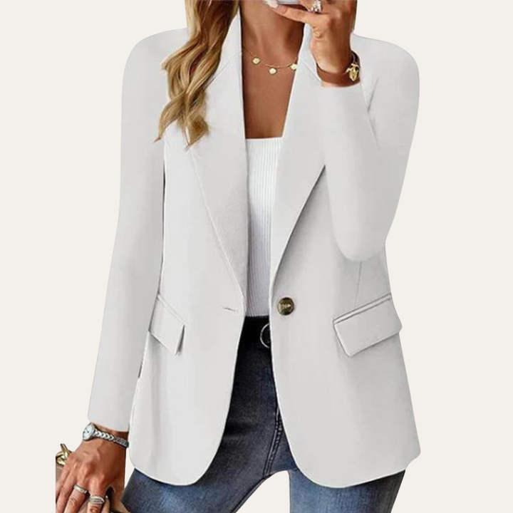 Damen Blazer Elegant Bürojacke Einreiher | Vestea