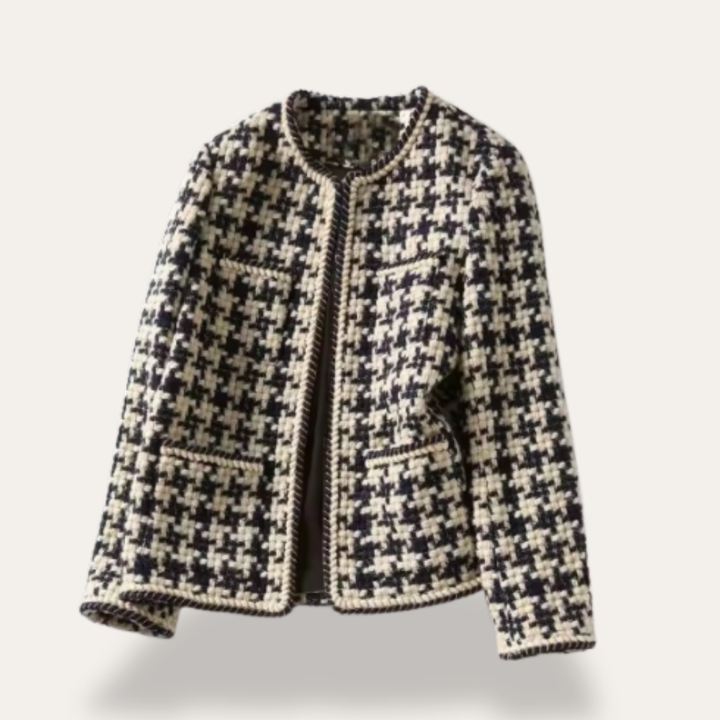 Damen Tweed Jacke Kariert | Vestea
