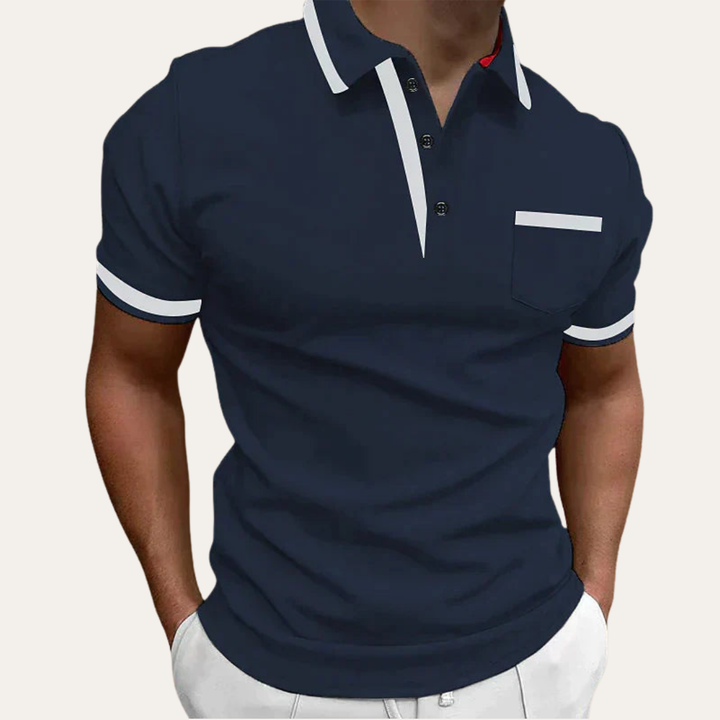 Herren Poloshirt mit Kragen und Brusttasche | Vestea