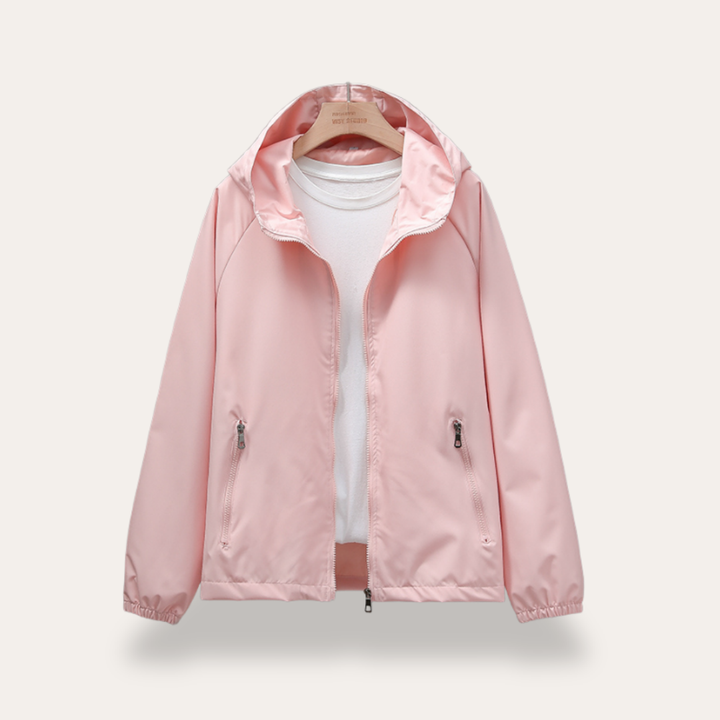 Damen Leichte Kapuzenjacke Windjacke Outdoor Sport | Vestea