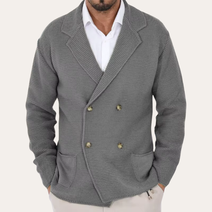 Herren Strickjacke Doppelreiher Wollmix | Vestea