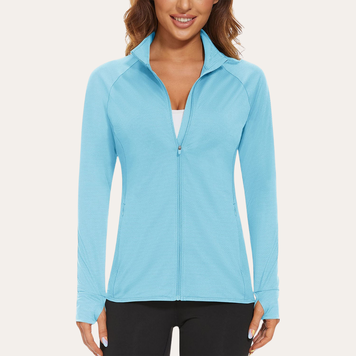 Leichte UV-Schutzjacke für Damen mit Langarm | Vestea