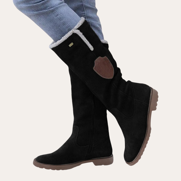 Damen Orthopädische Winterstiefel Kniehoch Warm Gefüttert | Vestea