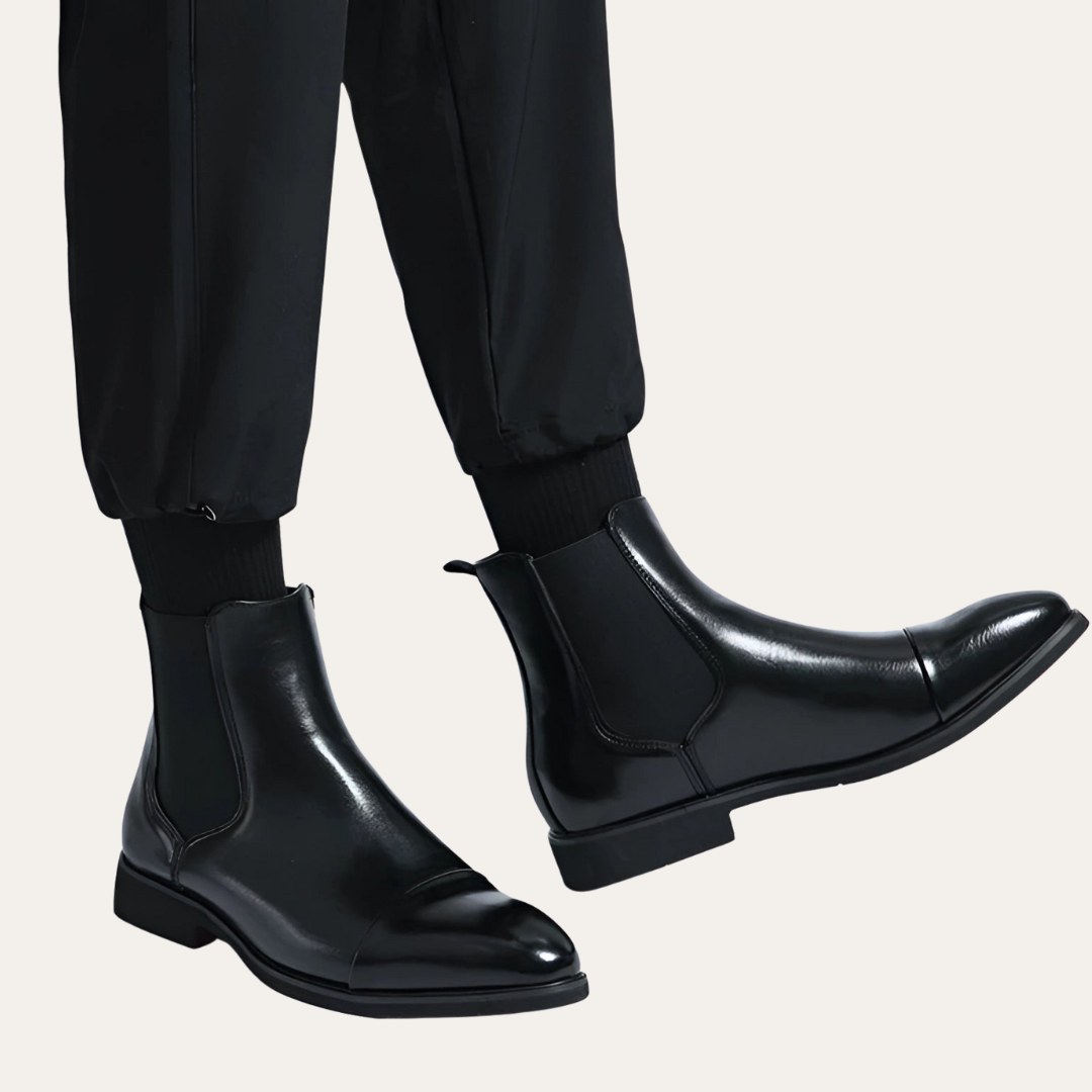 Herren Orthopädische Chelsea Boots aus Leder | Vestea