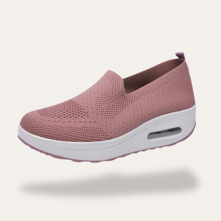 Damen Orthopädische Bequeme Slip-On Turnschuhe Keilabsatz | Vestea