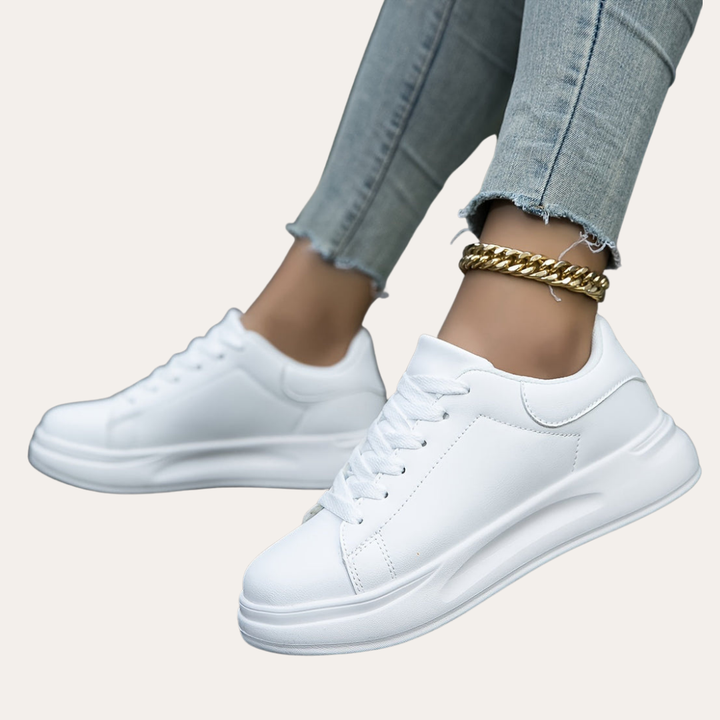 Damen Orthopedico Plateau Sneaker Kunstleder Freizeit Komfort | Vestea