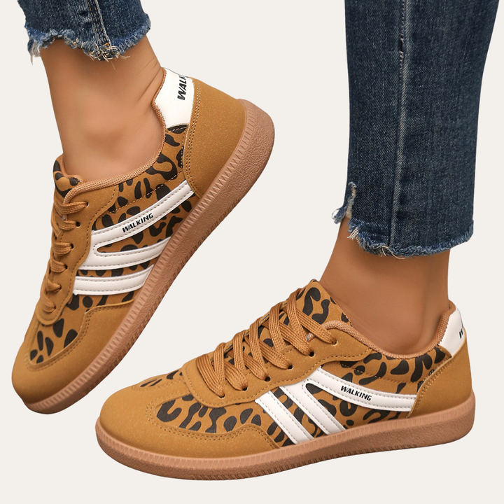 Damen Orthopädische Leder-Sneaker – Bequeme Freizeitschuhe mit Fußbett, Weicher Sohle & Ergonomischer Passform | Vestea