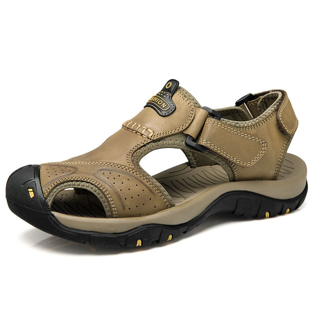 Orthopädische Trekking-Ledersandalen für Herren | Vestea
