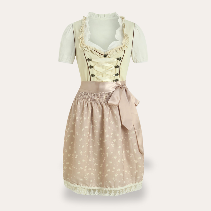 Dirndl Damen Kurz Spitze Trachtenkleid Mit Schürze Oktoberfest Kleid | Vestea