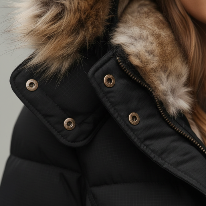 Damen Winterjacke mit Kapuze und Wattierung | Vestea