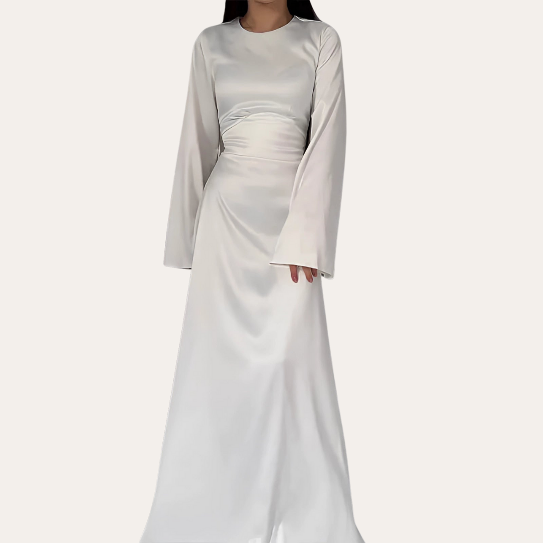 Damen Maxikleid Langarm Elegant Abendmode | Vestea
