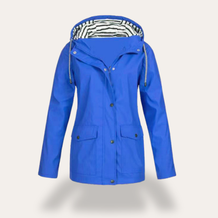 Damen Regenjacke mit Kapuze wasserabweisend | Vestea