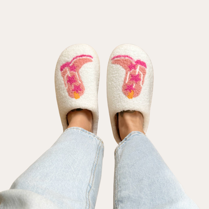 Orthopädische Damen Hausschuhe mit Motiv | Vestea