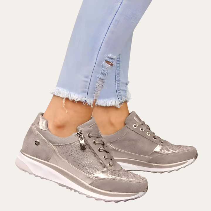 Damen Orthopädische Sneaker mit Reißverschluss und Komfortsohle | Vestea