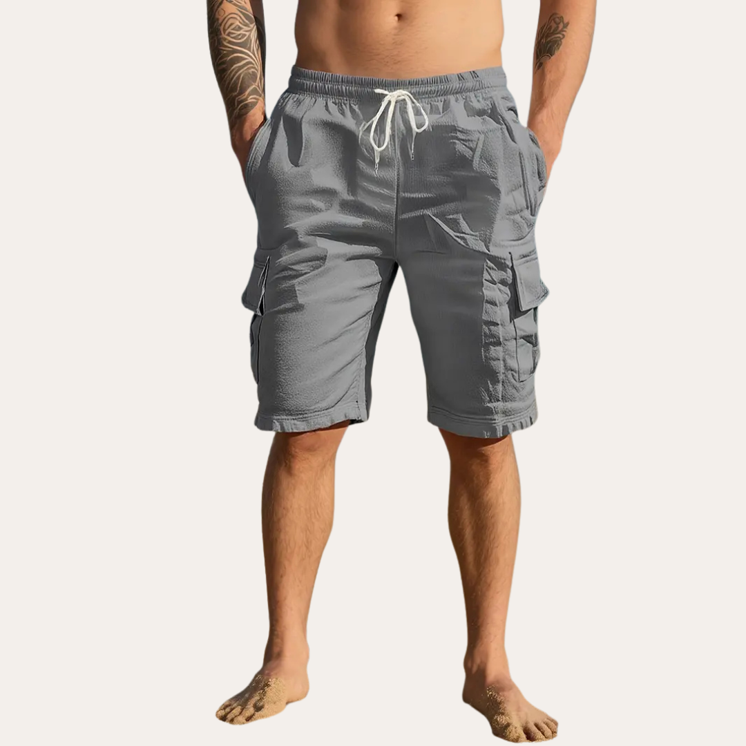 Herren Cargo-Shorts mit Elastischem Bund | Vestea