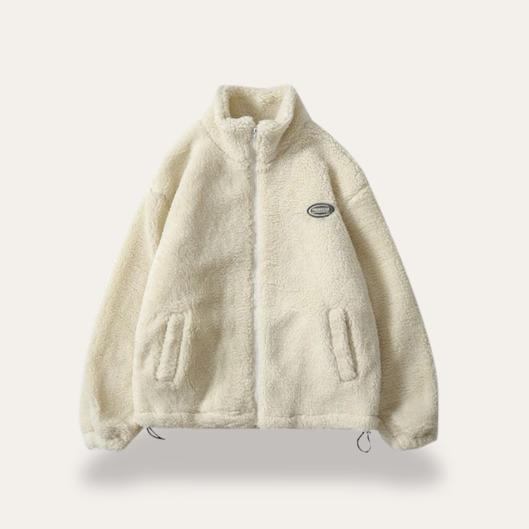 Herren Teddy Fleecejacke Sherpa mit Reißverschluss in mehreren Farben | Vestea