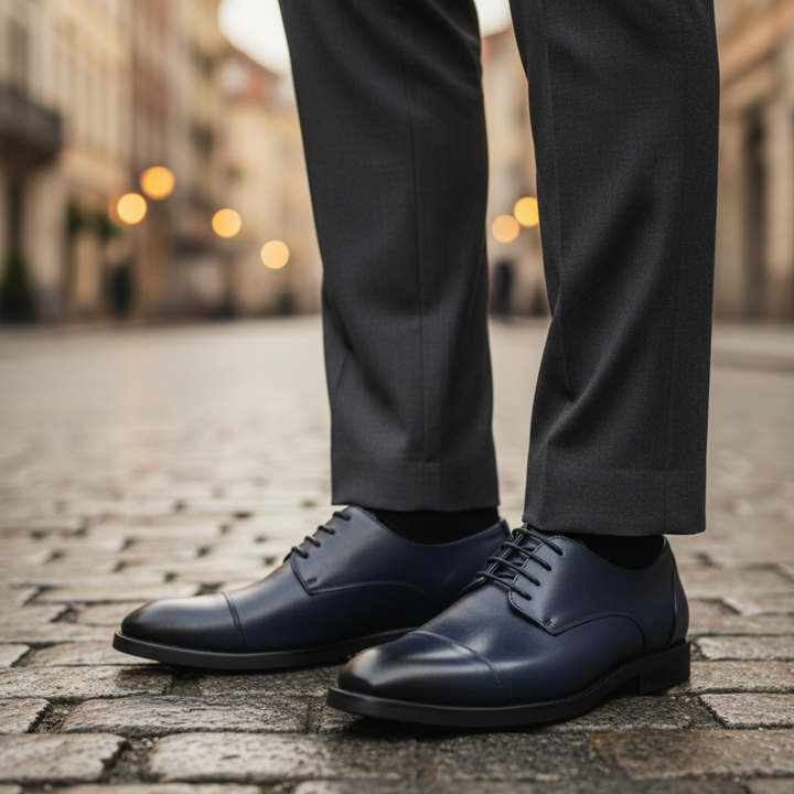 Elegante Herren Derby Schuhe Cap-Toe | Vestea