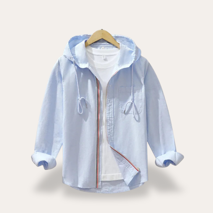 Damen Kapuzenhemd Langarm Casual Shirt | Vestea