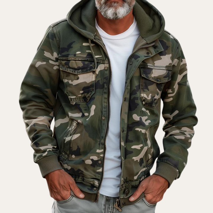 Herren Camouflage Hoodie Jacke | Vestea