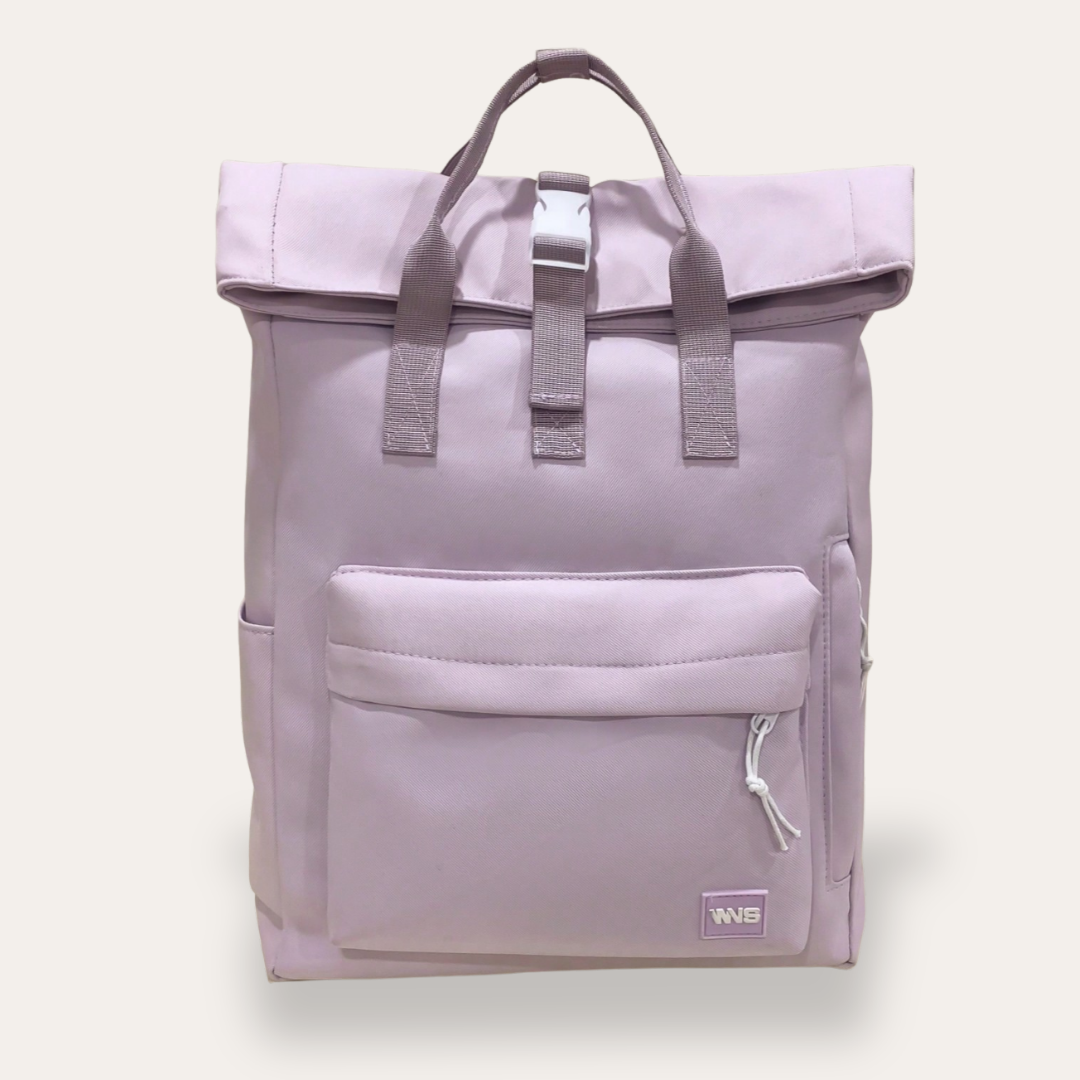 Rolltop Damen Rucksack Canvas Freizeit Urban Bag Tagesrucksack | Vestea