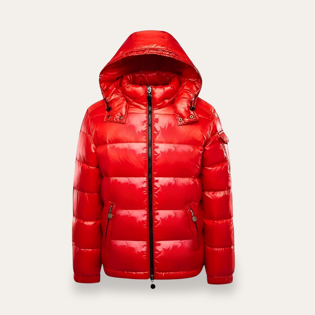 Herren Pufferjacke mit Kapuze und wasserabweisendem Finish | Vestea