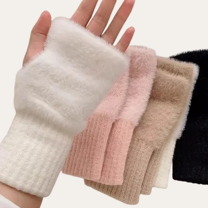 Damen Fleece-Handschuhe ohne Finger | Vestea