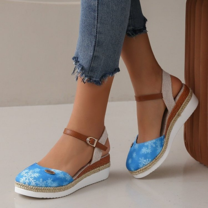 Damen Espadrille Orthopädische Sandalen – Bequeme Wildleder-Schuhe mit Fußbett für Sommer & Freizeit | Vestea