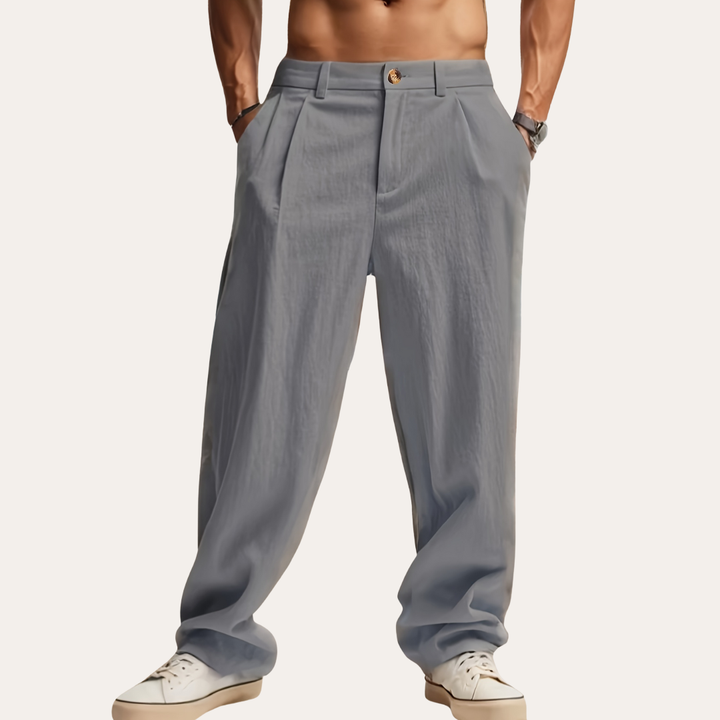 Herren Leinenhose mit Bundfalte | Vestea