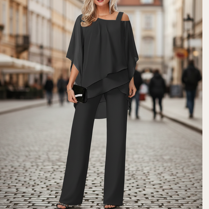 Damen Eleganter Zweiteiler Outfit Set | Vestea