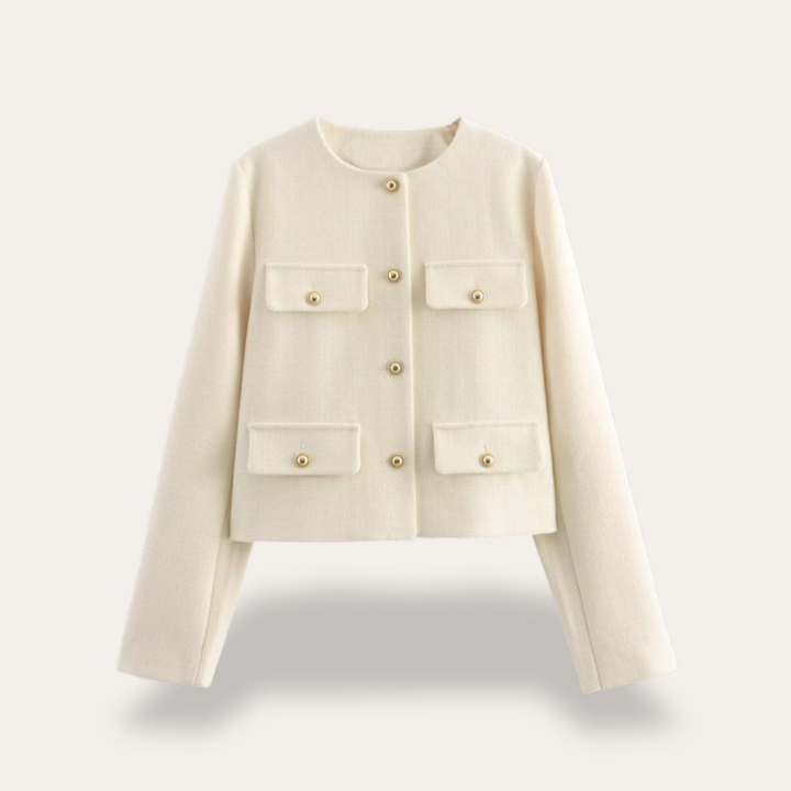Damen Kurzjacke mit Taschen | Vestea