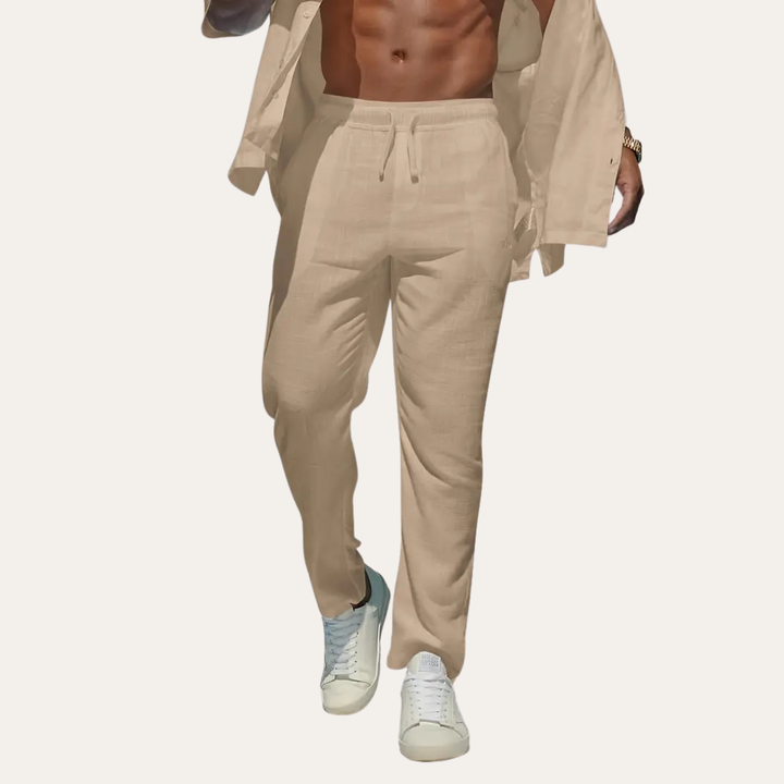 Herren Leinenhose, Atmungsaktive, bequeme Sommerhose | Vestea