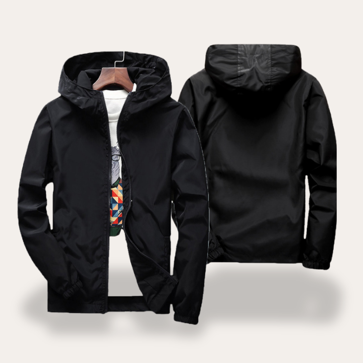 Herren Leichte Jacke mit Kapuze Windbreaker Outdoor | Vestea