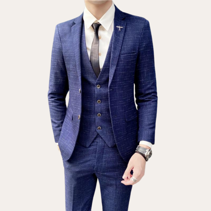 Herren Business Anzug mit Weste und Sakko | Vestea